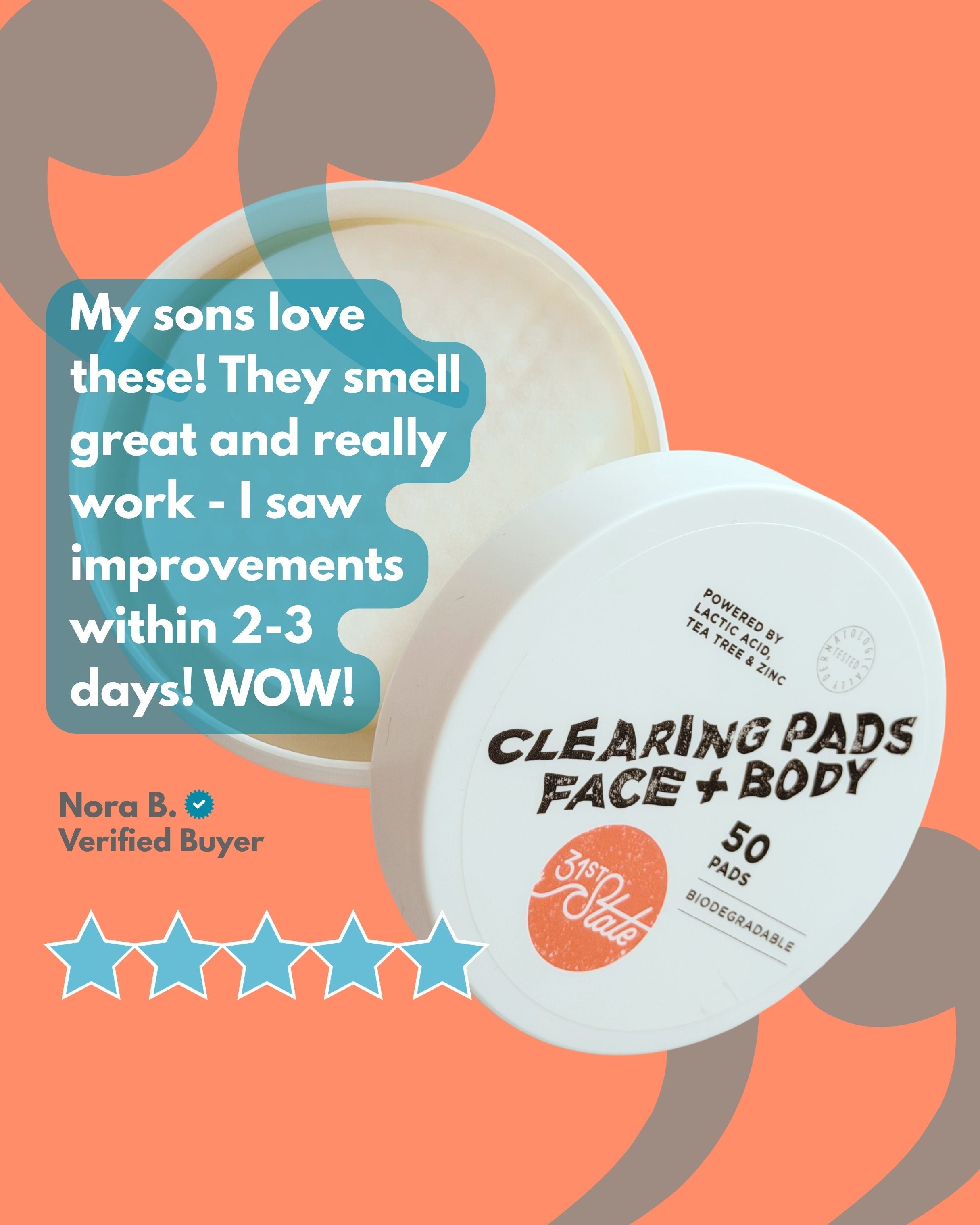 Clearing Pads Face + Body - Set of 3