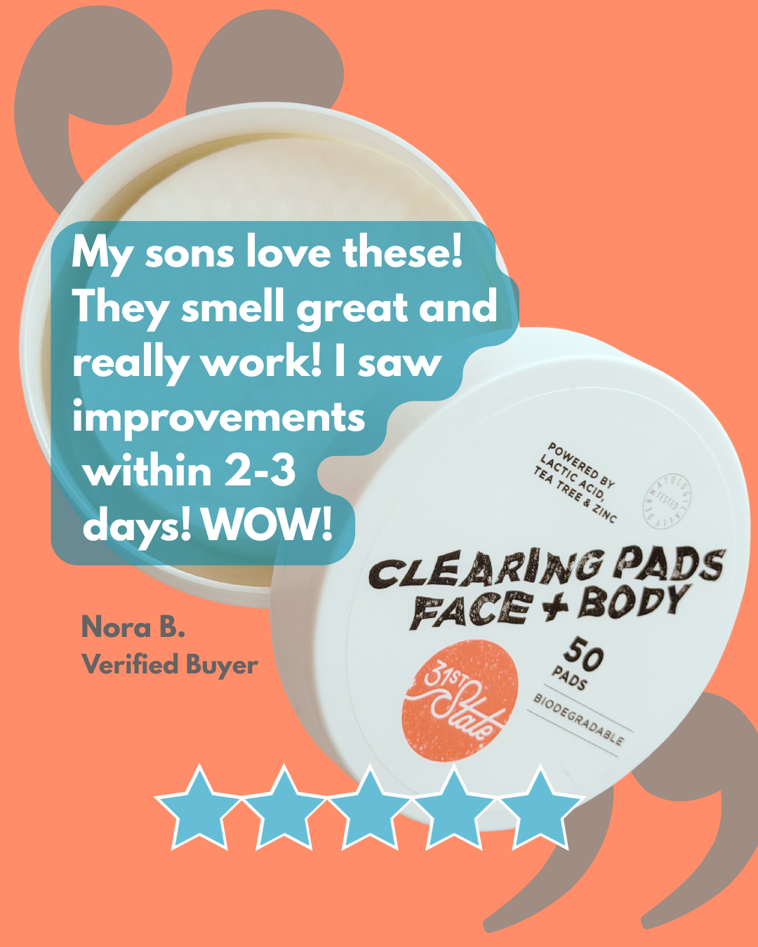 Clearing Pads Face + Body - Set of 3